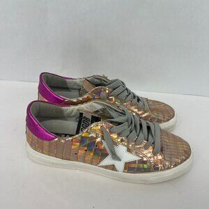 Golden Goose May sneakers. Disco iridescent gold. Size 39.